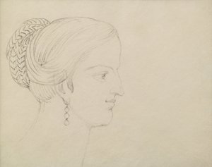 Ein visionärer Kopf, für Varley von William Blake