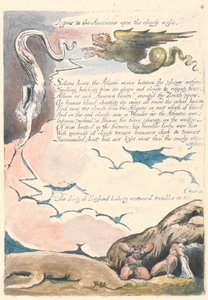 Amerika. Eine Prophezeiung, Platte 6, Erscheine den Amerikanern.... von William Blake