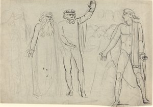 "Und Saul sprach zu David: Geh, und der Herr sei mit dir" [Vorderseite] von William Blake