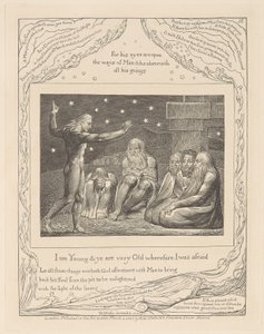 Buch Hiob, Tafel 12, Der Zorn Elihus von William Blake