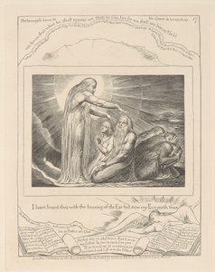 Buch Hiob, Platte 17, Die Vision von Christus von William Blake
