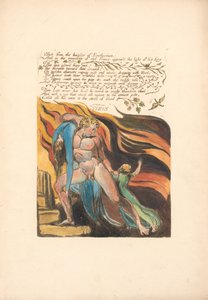 Europa. Eine Prophezeiung, Platte 17, Geschossen von den Höhen . . . . (Bentley 18)