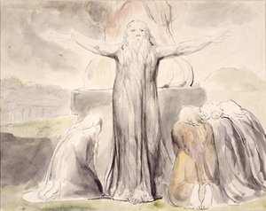 Jobs Opfer: Und mein Knecht Hiob wird für euch beten von William Blake