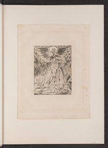 Hiobs Söhne und Töchter von Satan überwältigt von William Blake