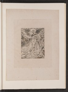 Hiobs Söhne und Töchter von Satan überwältigt von William Blake