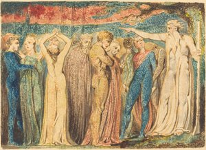 Joseph von Arimathäa predigt den Briten, ca. 1794-1796 von William Blake