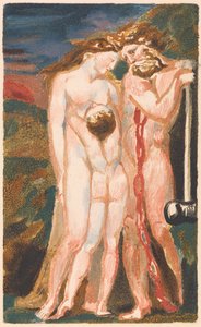 Das erste Buch Urizen, Platte 18 (Bentley 21) von William Blake
