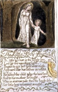 Der kleine Junge gefunden: Platte 13 aus Songs of Innocence and of Experience (Kopie R) um 1802-08