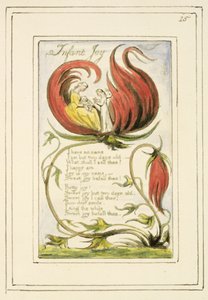 P.124-1950.pt25 Infant Joy: Platte 25 aus Songs of Innocence and of Experience (Kopie R) ca. 1802-08 von William Blake