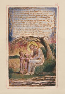 Der kleine schwarze Junge (Fortsetzung): Platte 10 aus Songs of Innocence and of Experience (Kopie AA) ca. 1815-26