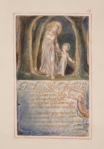 Der kleine gefundene Junge: Platte 14 aus Songs of Innocence and of Experience (Kopie AA) ca. 1815-26