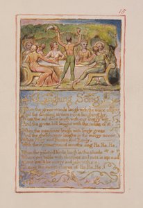 Lied des Lachens: Platte 15 aus Songs of Innocence and of Experience (Kopie AA) ca. 1815-26