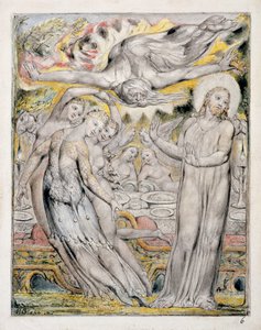 Christus lehnt das von Satan angebotene Festmahl ab, aus 