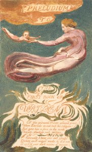 Das erste Buch Urizen, Tafel 2, "Preludium zum Buch Urizen" (Bentley 2a) von William Blake