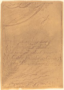 Neudruck aus Fragment der stornierten Platte für A Prophecy, 1793