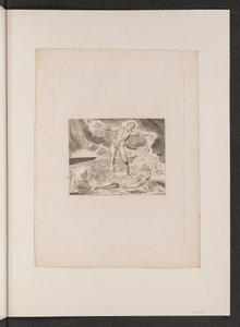 Satan schlägt Hiob mit Geschwüren von William Blake