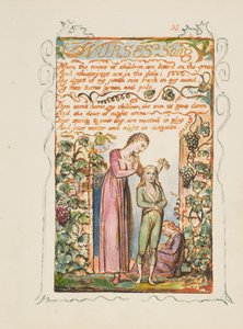 Songs of Innocence and of Experience: Nurses Song, ca. 1825