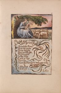 Lieder der Unschuld und der Erfahrung, Tafel 11, Frühling (Bentley 22)