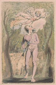 Lieder der Unschuld und der Erfahrung, Tafel 1, Unschuld Frontispiz von William Blake
