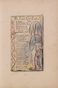Lieder der Unschuld und der Erfahrung, Tafel 33, Das verlorene kleine Mädchen (Bentley 34) von William Blake