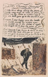 Lieder der Unschuld und Erfahrung, Platte 45, "Der Schornsteinfeger" (Bentley 37)