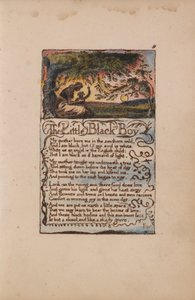 Lieder der Unschuld und Erfahrung, Platte 8, Der kleine schwarze Junge (Bentley 9)