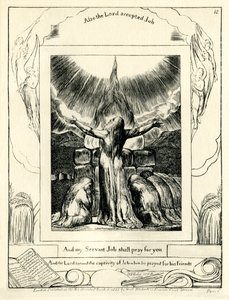 Das Buch Hiob 42:8 illustriert von William Blake