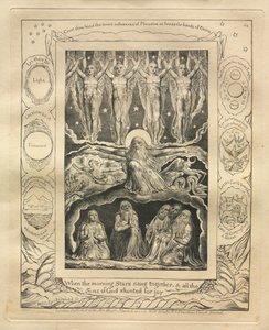 Das Buch Hiob: Pl. 14, Als die Morgensterne zusammen sangen und alle Söhne Gottes..., 1825