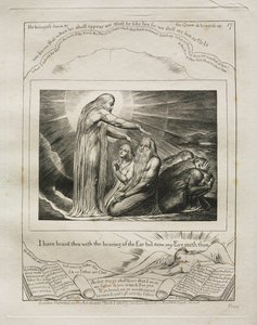 Das Buch Hiob: Pl. 17, Ich habe dich mit dem Ohr gehört, aber nun sieht dich mein Auge von William Blake