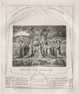 Das Buch Hiob: Pl. 1, So tat Hiob immer, 1825