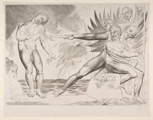 Der Kreis der korrupten Beamten: Die Teufel quälen Ciampolo, aus Dantes Inferno, ca. 1825-27 von William Blake