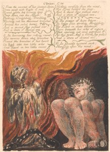Das erste Buch Urizen, Platte 10, "7. Aus den Höhlen seiner gegliederten Wirbelsäule..." (Bentley 11)