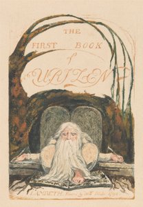 Das erste Buch von Urizen, Tafel 1, "Das erste Buch von Urizen." (Bentley 1)