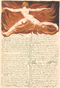 Das erste Buch Urizen, Tafel 3, "Kapitel: 1 . . . ." (Bentley 3)