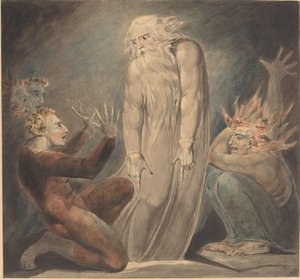 Der Geist Samuels erscheint Saul von William Blake