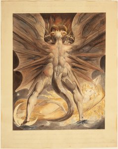 Der große rote Drache und die Frau, bekleidet mit der Sonne (Offb. 12: 1-4), ca. 1803-05