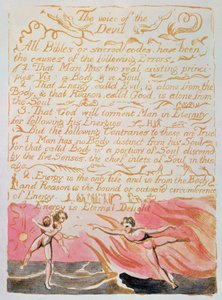Die Hochzeit von Himmel und Hölle; Die Stimme des Teufels von William Blake