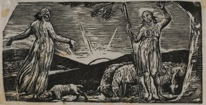 Thenot ermahnt Colinet, aus Die Hirtengedichte von Virgil