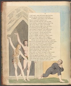 Youngs Nachtgedanken, Seite 72, Und schal; Sinn und Vernunft weisen die Tür von William Blake