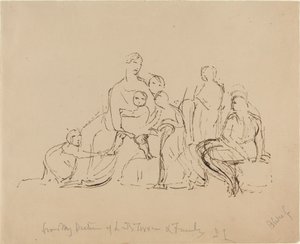 Lady Torrens und Familie von William Blake after John Linnell