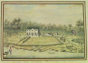 Gouverneurshaus in Sydney, Port Jackson, 1791 von William Bradley