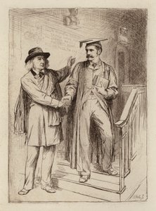 John Stuart Blackie, Emeritus Professor; Samuel Henry Butcher, Professor für Griechisch (Stich) von William Brassey (after) Hole
