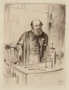 Peter Guthrie Tait, Professor der Naturphilosophie (Gravur) von William Brassey (after) Hole