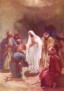 Jesus tadelt Thomas wegen seines Unglaubens