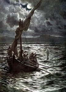 Jesus geht auf dem Wasser - Bibel
