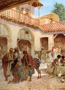 Josephs Brüder im Gasthaus. Jedermanns Geld in seinem Sack. - Bibel von William Brassey Hole