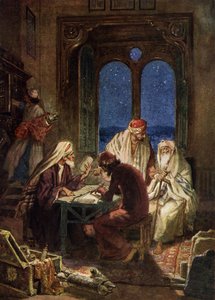 Gelehrte Juden schreiben Bibelrollen - Bibel