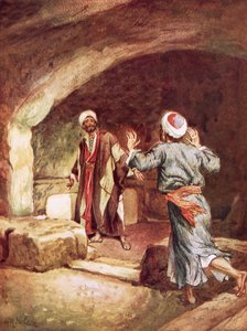 Petrus und Johannes im Grab
