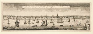Die Südansicht der Stadt New York in Nordamerika von William Burgis