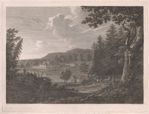 Fonthill, wie es vor den Änderungen von Mr. Beckford war von William Byrne